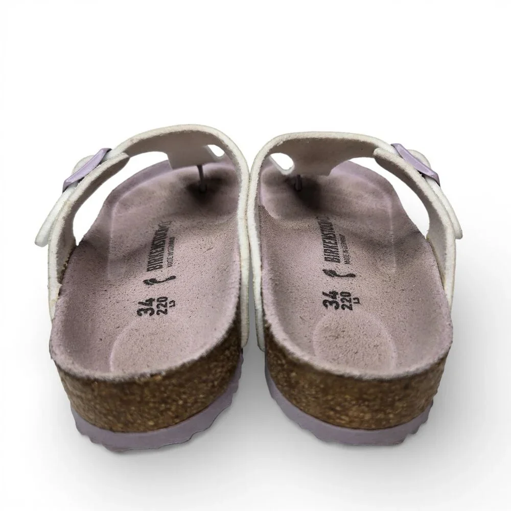 Birkenstock Gizeh Girls Thong Sandal Metallic Mauve Boho Slip On‎ L3